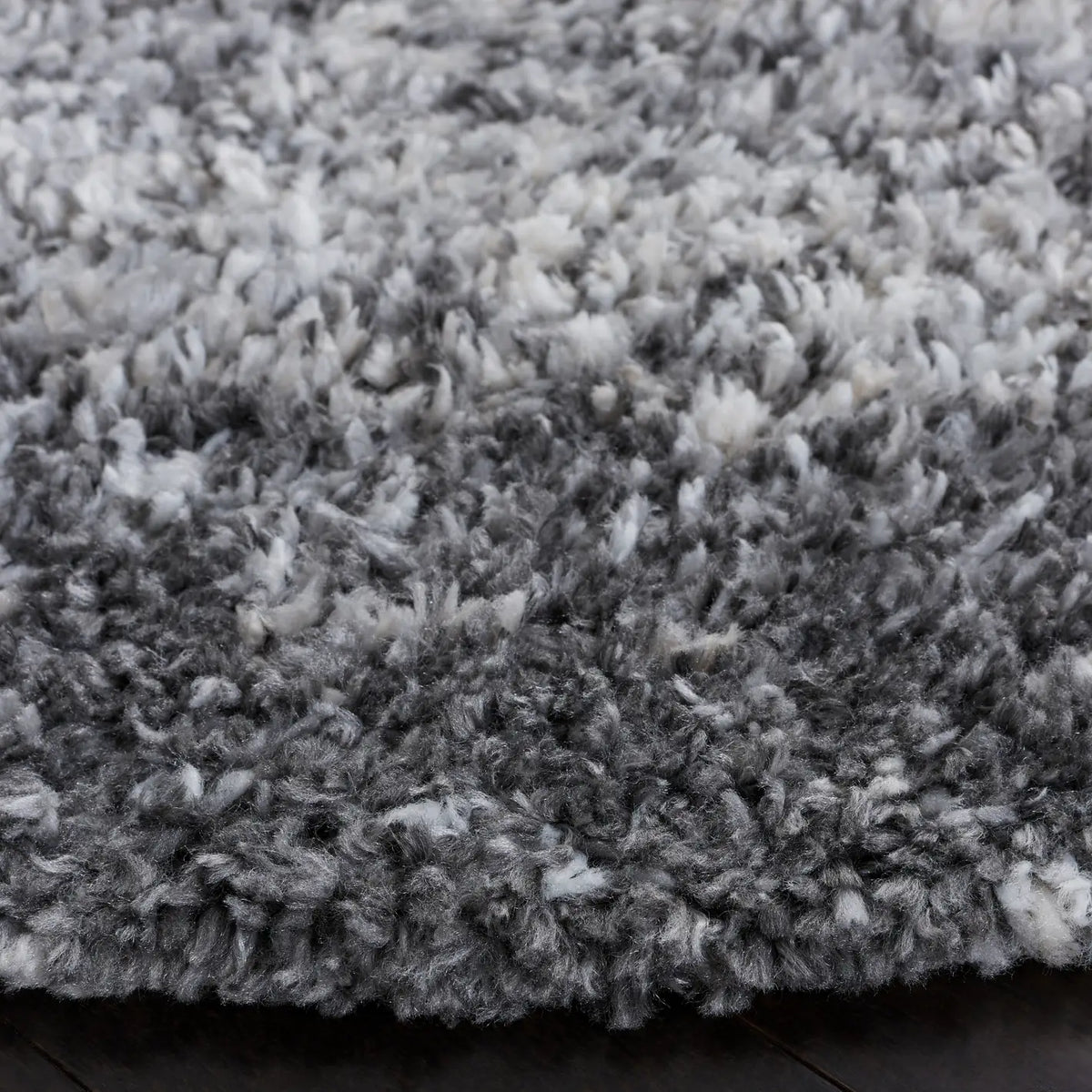 Safavieh Berber Shag 6'-7" x 6'-7" Rug in Grey / Charcoal