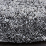 Safavieh Berber Shag 6'-7" x 6'-7" Rug in Grey / Charcoal