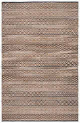 Safavieh Natural Fiber 4'-0" x 6'-0" Rug in Black / Natural
