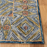 Safavieh Micro-Loop 4'-0" x 6'-0" Rug in Green / Blue