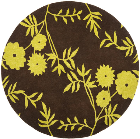 Safavieh Soho 6'-0" x 6'-0" Rug in Brown / Green