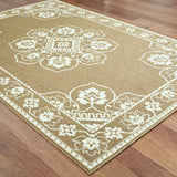 Oriental Weavers Sphinx Marina 7764J Tan / Ivory Rugs - angle detail