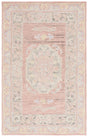 Safavieh Savonnerie 4'-0" x 6'-0" Rug in Pink / Beige