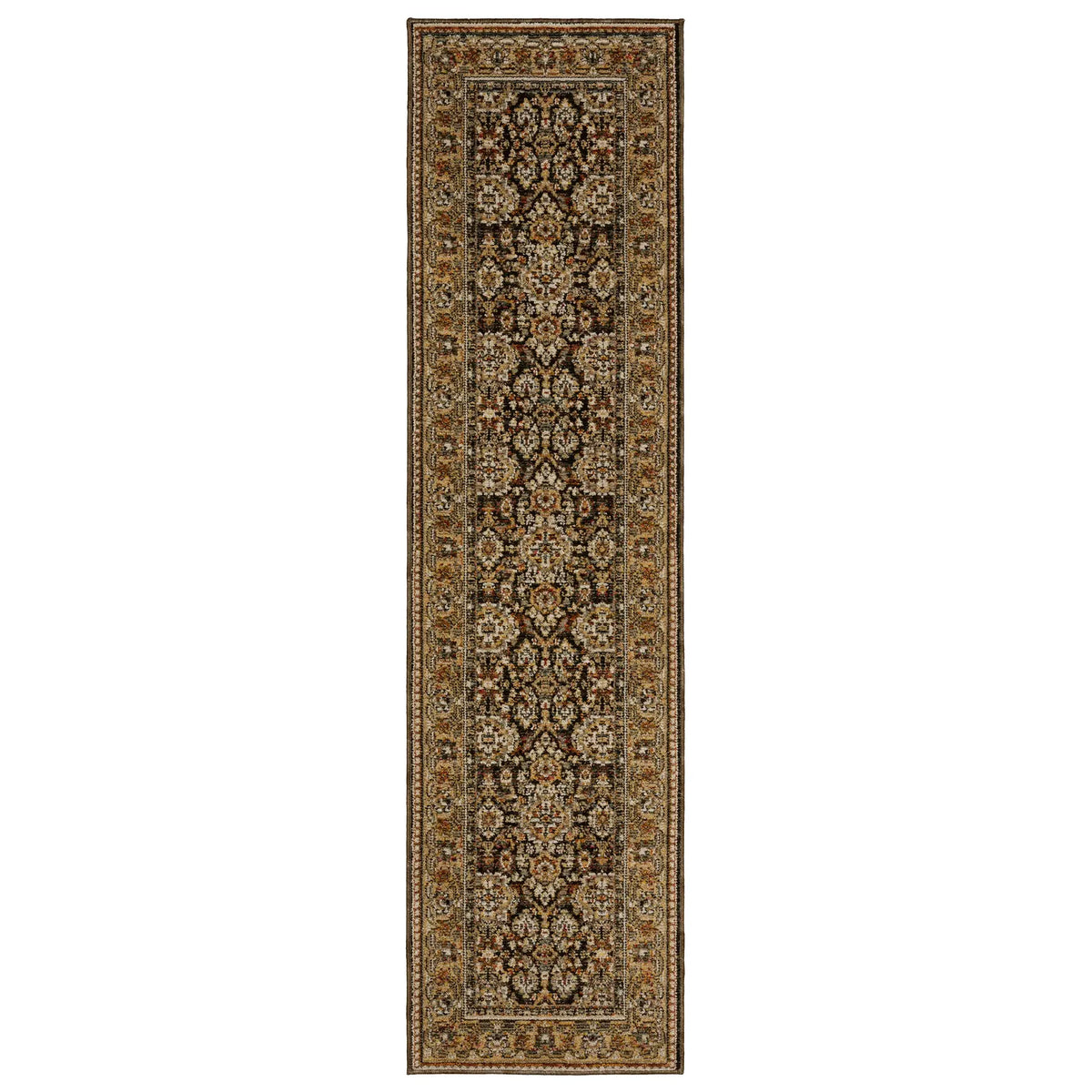 Oriental Weavers Sphinx Andorra 2431A Brown/ Gold Rug - runner