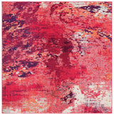 Safavieh Madison 6'-7" x 6'-7" Rug in Red / Ivory