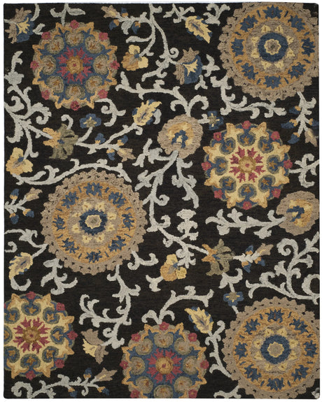 Safavieh Blossom 10'-0" x 14'-0" Rug in Charcoal / Multi