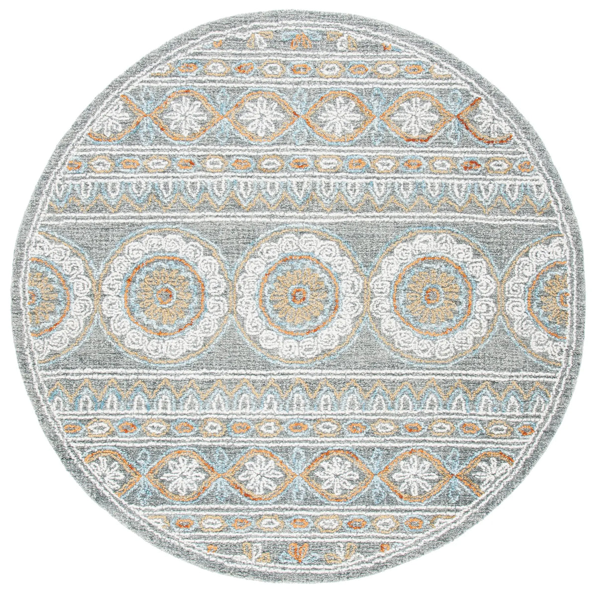 Safavieh Blossom 6'-0" x 6'-0" Rug in Grey / Ivory