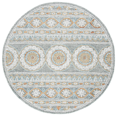 Safavieh Blossom 6'-0" x 6'-0" Rug in Grey / Ivory