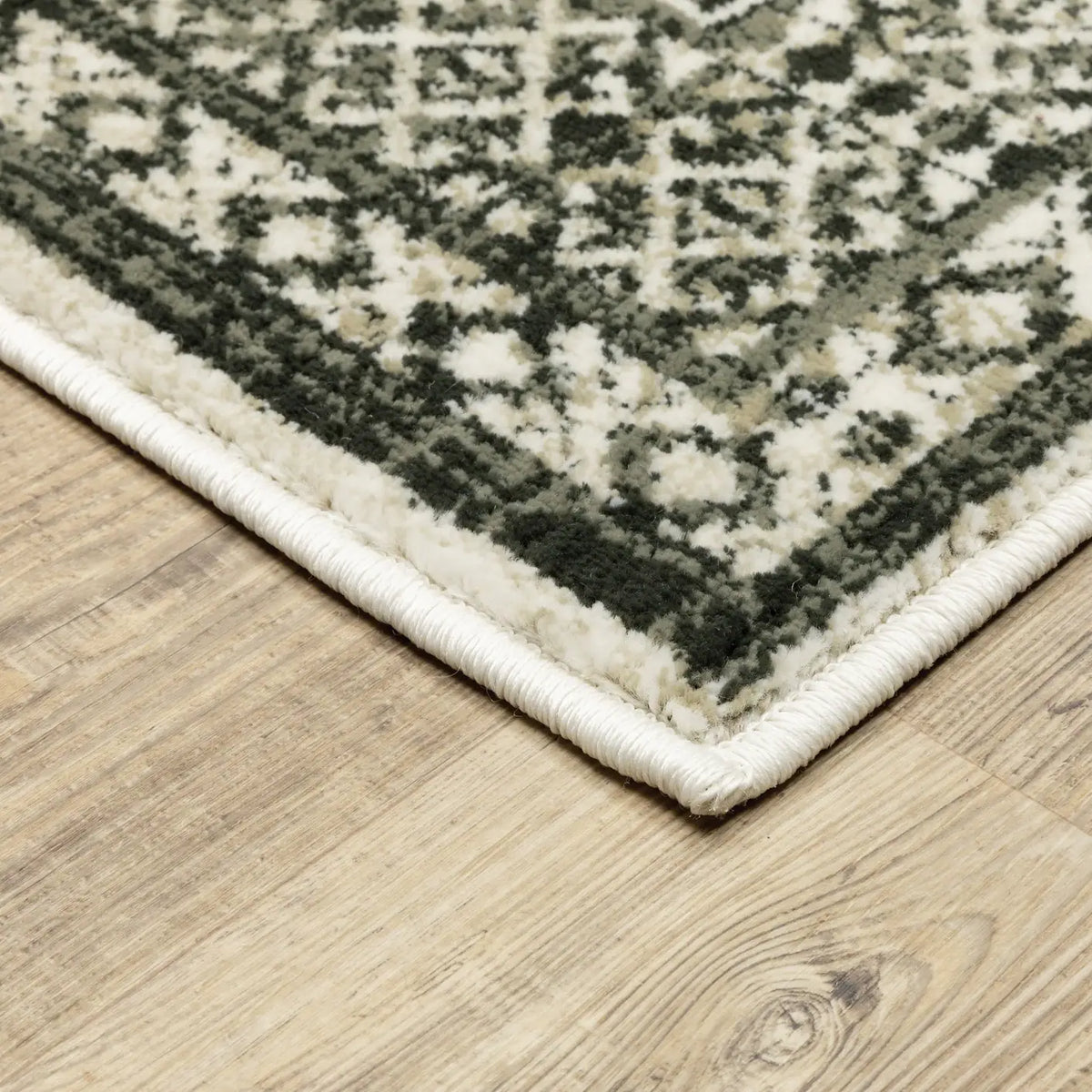 Oriental Weavers Sphinx Georgia 659C0 Ivory/ Grey Rugs - corner detail