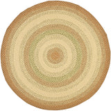Safavieh Braided 5'-0" x 5'-0" Rug in Rust / Multi