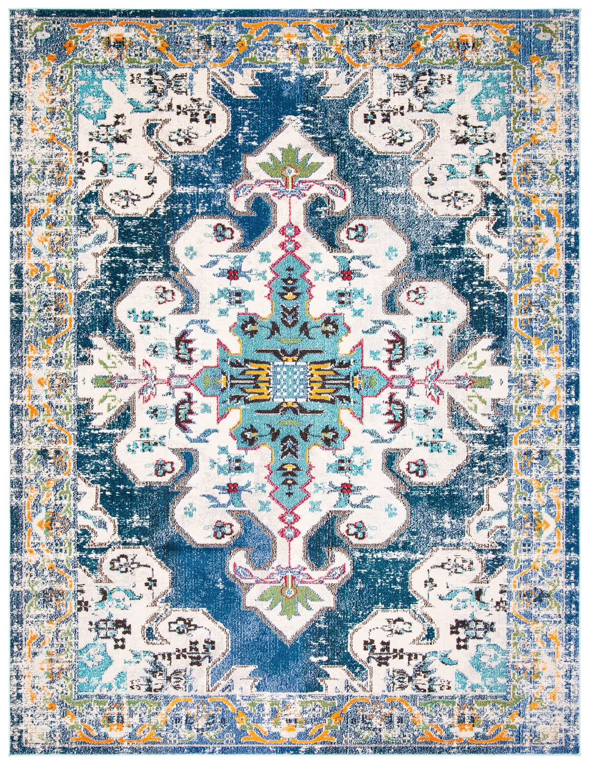 Safavieh Madison 10'-0" x 14'-0" Rug in Navy / Grey