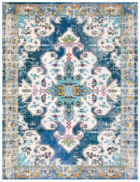 Safavieh Madison 10'-0" x 14'-0" Rug in Navy / Grey