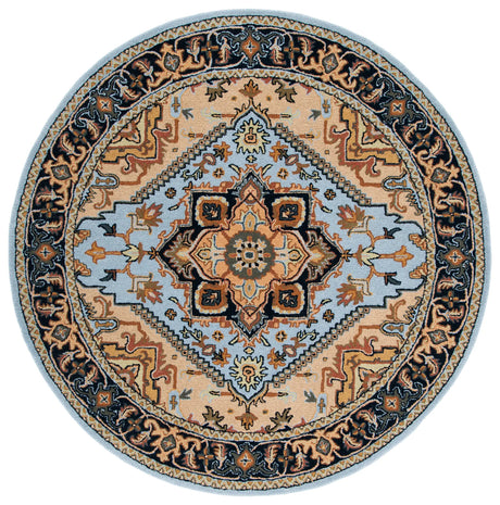 Safavieh Heritage 6'-0" x 6'-0" Rug in Blue / Light Brown
