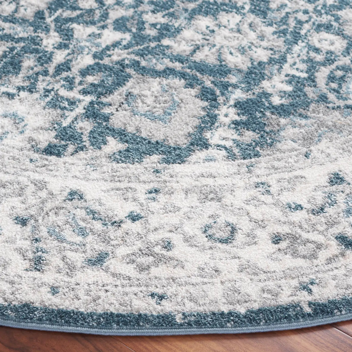 Safavieh Layla 6'-7" x 6'-7" Rug in Blue / Ivory Grey