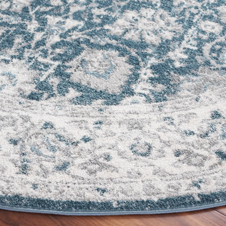 Safavieh Layla 6'-7" x 6'-7" Rug in Blue / Ivory Grey