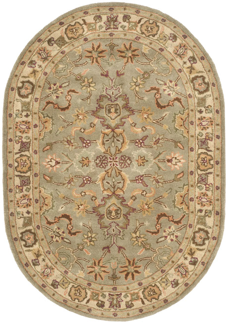 Safavieh Heritage 4'-6" x 6'-6" Rug in Light Green / Beige