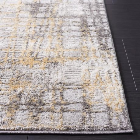 Safavieh Meadow 500 4'-0" x 6'-0" Rug in Light Grey / Gold