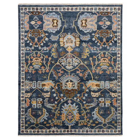 Oriental Weavers Sphinx MAJORCA MAJ02 Blue Floral Rugs - main flat