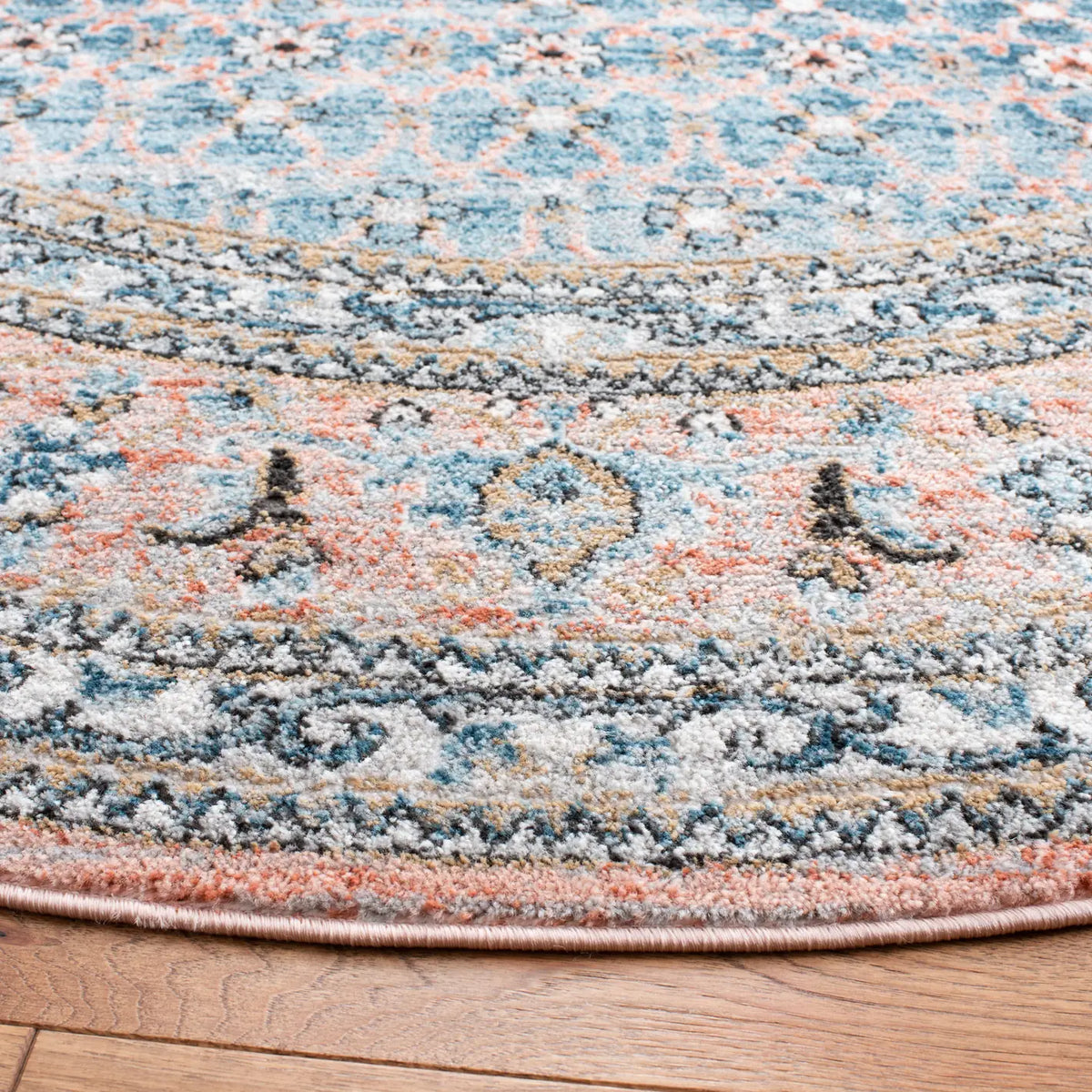 Safavieh Shivan 6'-7" x 6'-7" Rug in Blue / Rose