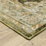 Oriental Weavers Sphinx Andorra 2417B Green/Gold Rugs - corner detail