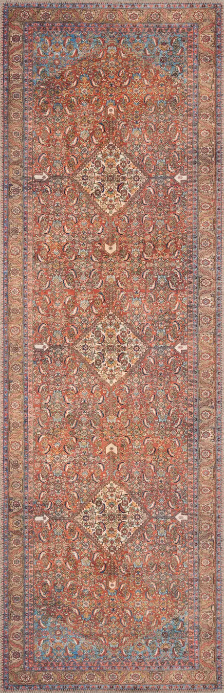 Loloi Loren Lq-06 Red / Multi Rugs - runner flat