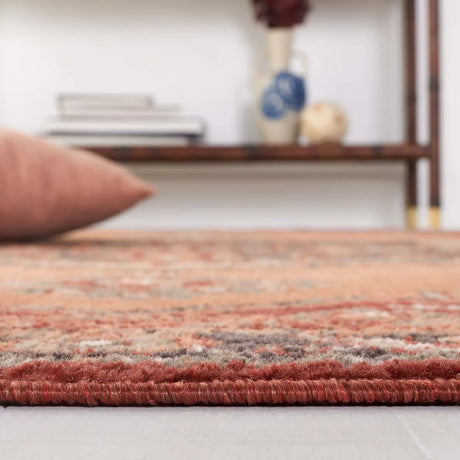 Safavieh Pyramid 4'-5" x 6'-5" Rug in Rust / Ivory Grey