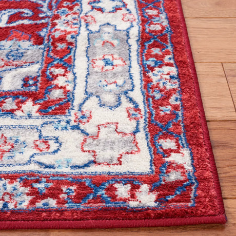 Safavieh Brentwood 4'-0" x 6'-0" Rug in Red / Ivory