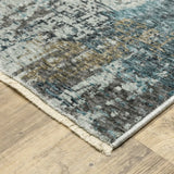 Oriental Weavers Sphinx Hayden Hay03 Blue/ Beige Rug - corner detail