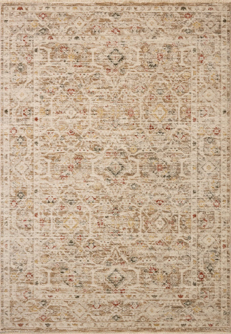 Loloi Clarisse CLS-08 Traditional Power Loomed Natural, Multi Rug - main flat