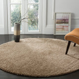 Safavieh Arizona Shag 6'-7" x 6'-7" Rug in Taupe