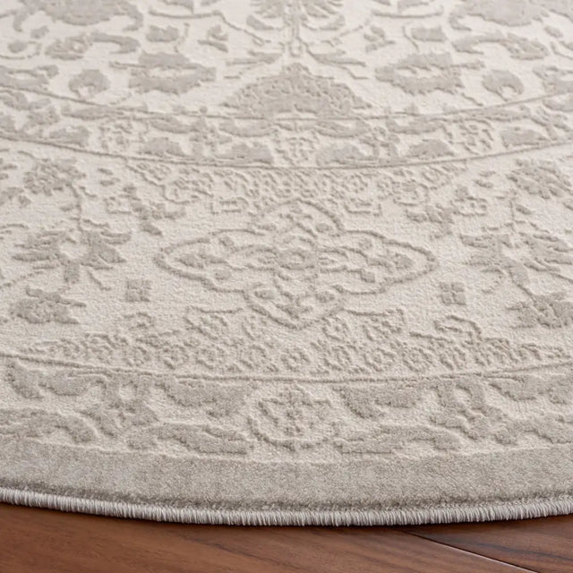 Safavieh Reflection 6'-7" x 6'-7" Rug in Ivory / White