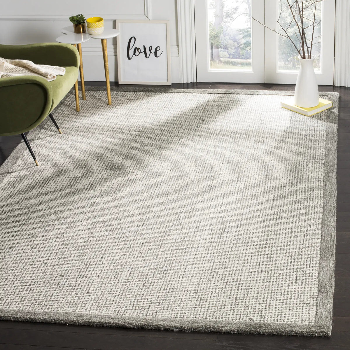 Safavieh Abstract 6'-0" x 9'-0" Rug in Sage / Ivory
