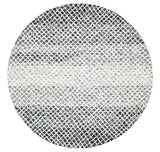 Safavieh Micro-Loop 5'-0" x 5'-0" Rug in Black / Ivory