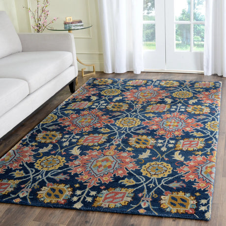 Safavieh Roslyn 5'-0" x 8'-0" Rug in Navy / Multi
