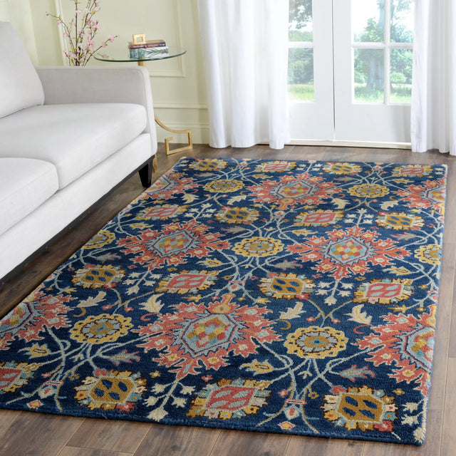 Safavieh Roslyn 5'-0" x 8'-0" Rug in Navy / Multi