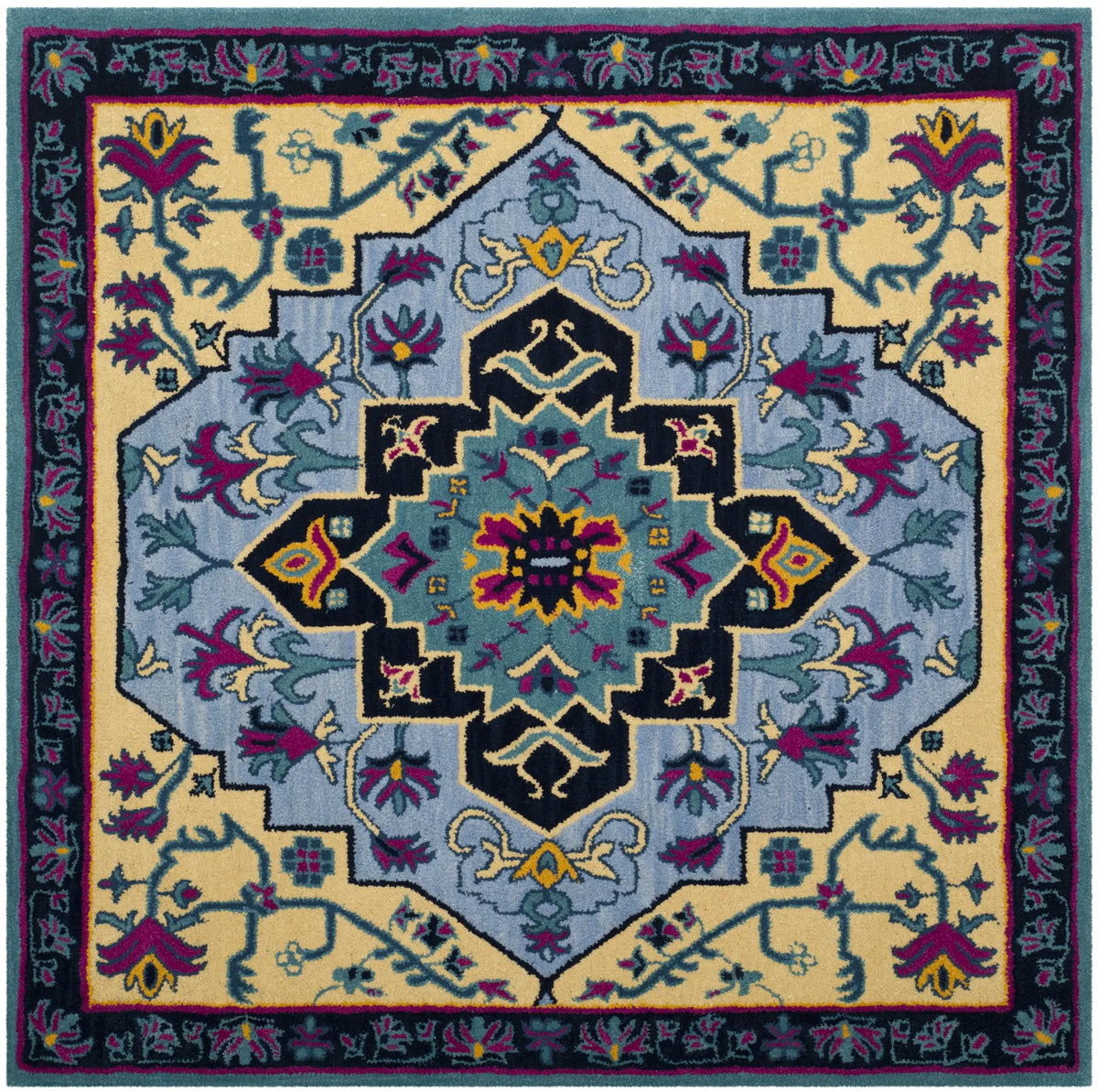 Safavieh Bellagio 5'-0" x 5'-0" Rug in Light Blue / Multi