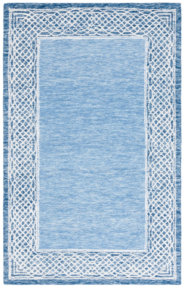 Safavieh Ebony 4'-0" x 6'-0" Rug in Blue / Ivory