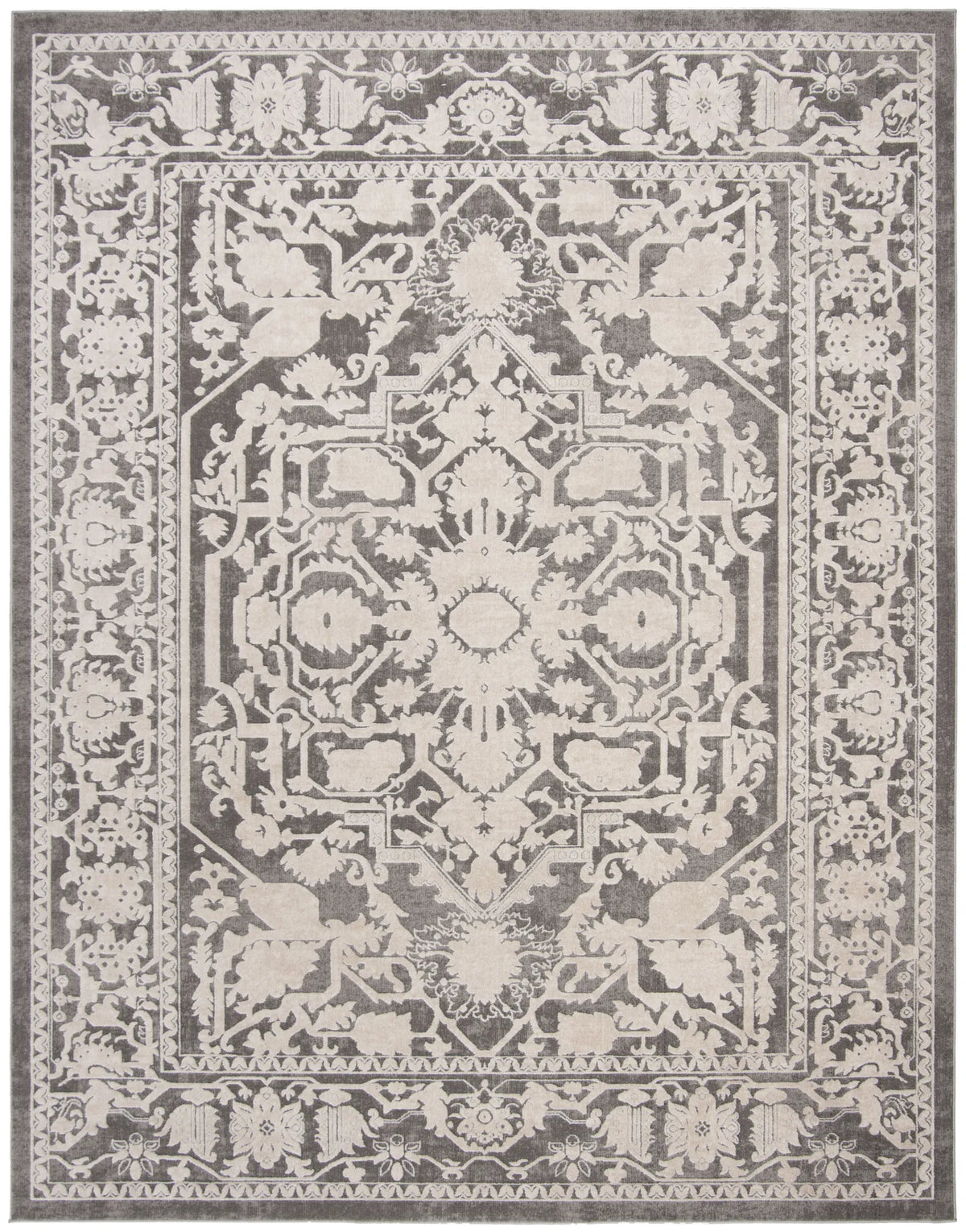 Safavieh Reflection 10'-0" x 14'-0" Rug in Dark Grey / Cream