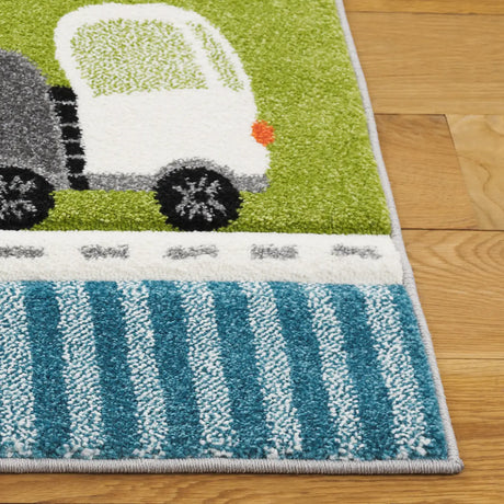 Safavieh Carousel Kids 100 4'-0" x 6'-0" Rug in Green / Grey