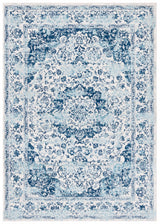 Safavieh Tulum 4'-0" x 6'-0" Rug in Ivory / Blue