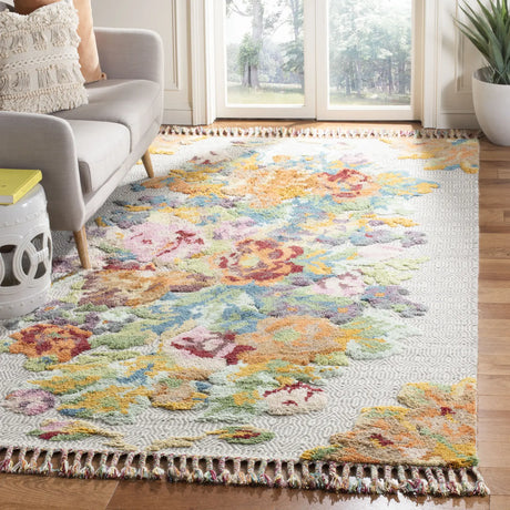 Safavieh Kenya 6'-0" x 9'-0" Rug in Orange / Light Grey