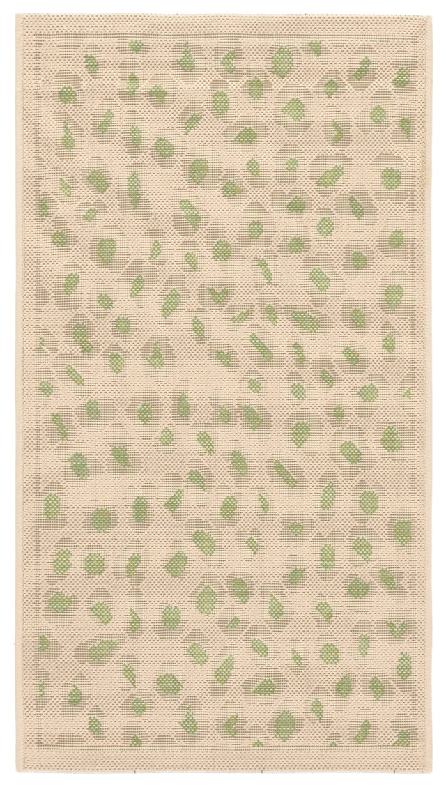 Safavieh Courtyard 2'-0" x 3'-7" Rug in Beige / Green