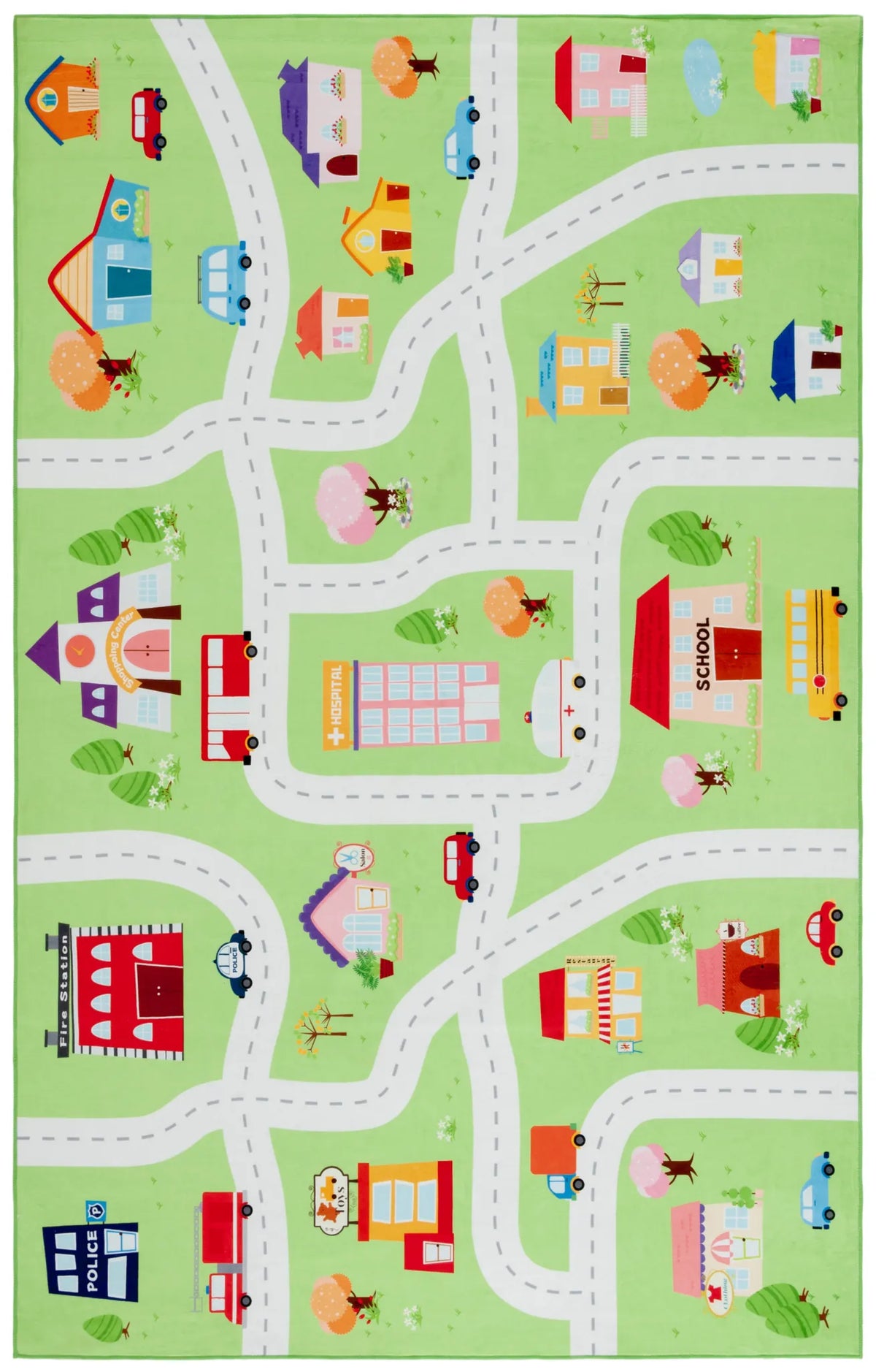 Safavieh Santa Monica Kids 4'-0" x 6'-0" Rug in Light Green