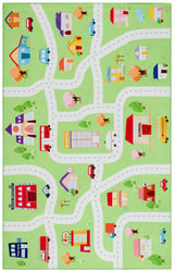 Safavieh Santa Monica Kids 4'-0" x 6'-0" Rug in Light Green