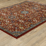 Oriental Weavers Sphinx Aberdeen 006R1 Red/ Multi Rugs - angle detail