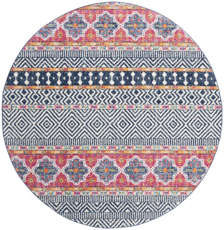 Safavieh Madison 700 5'-3" x 5'-3" Rug in Navy / Ivory