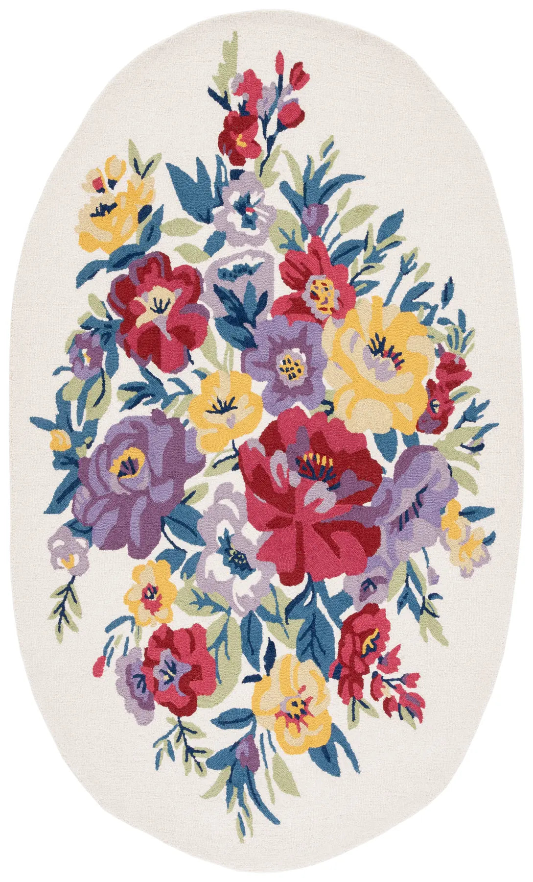 Safavieh Chelsea 5'-0" x 8'-0" Rug in Ivory / Rose