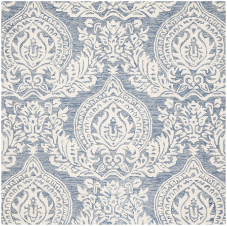 Safavieh Micro-Loop 5'-0" x 5'-0" Rug in Blue / Ivory