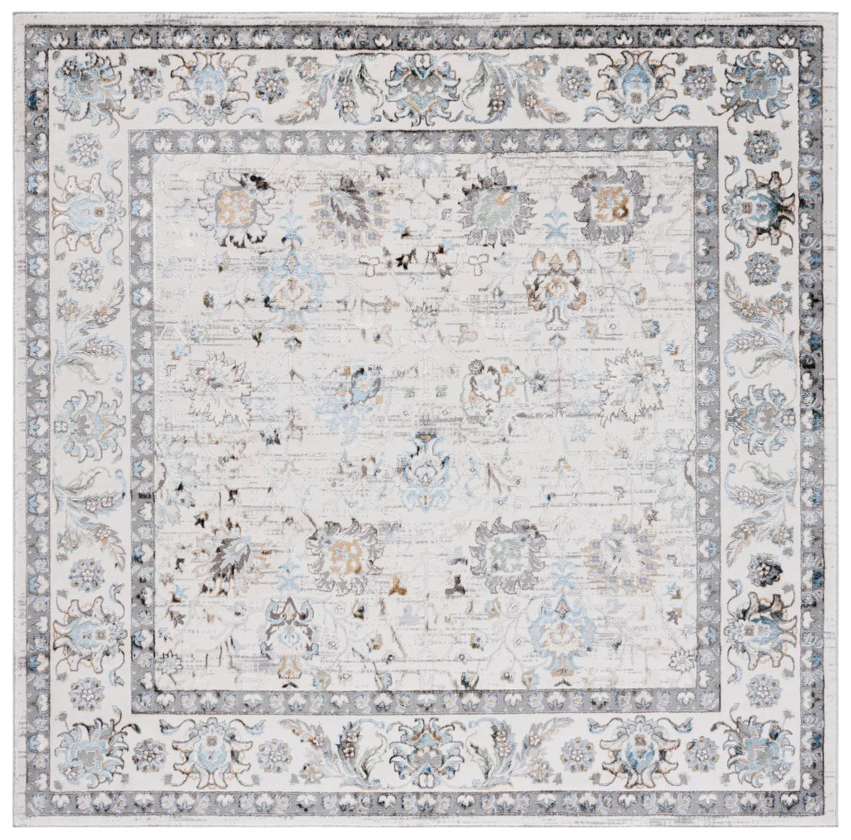 Safavieh Bel Air 6'-7" x 6'-7" Rug in Grey / Beige