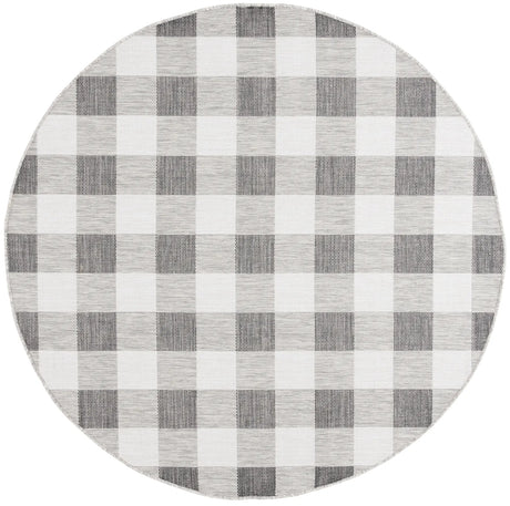 Safavieh Courtyard 6'-7" x 6'-7" Rug in Grey / Dark Grey